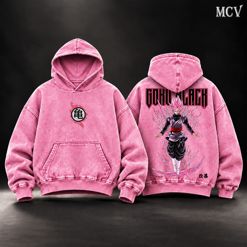 Goku Black Rose Hoodie - Pink