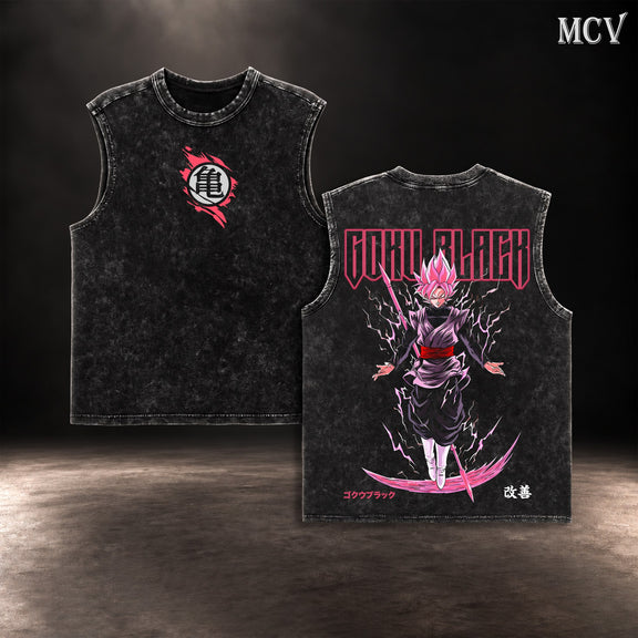 Goku Black Rose Tanktop - Black