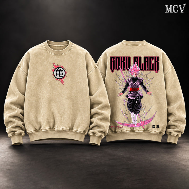 Goku Black Rose Sweatshirt - Apricot