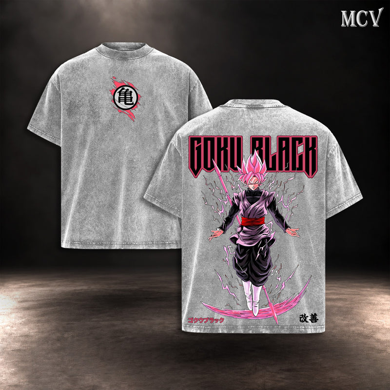 Goku Black Rose T-shirt - Gray