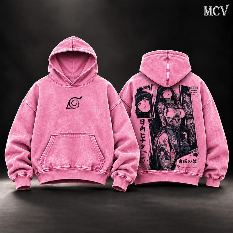 Hinata Hyuga Hoodie - Pink