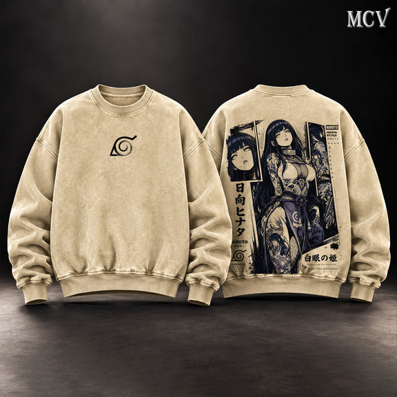 Hinata Hyuga Sweatshirt - Apricot