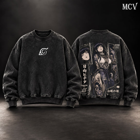 Hinata Hyuga Sweatshirt - Black