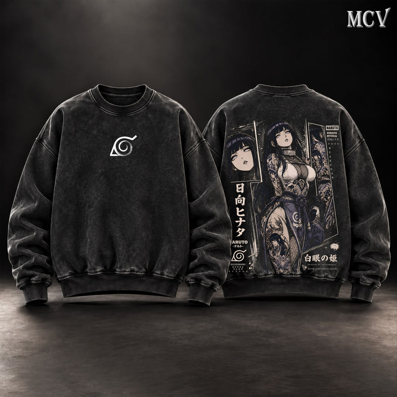 Hinata Hyuga Sweatshirt - Black