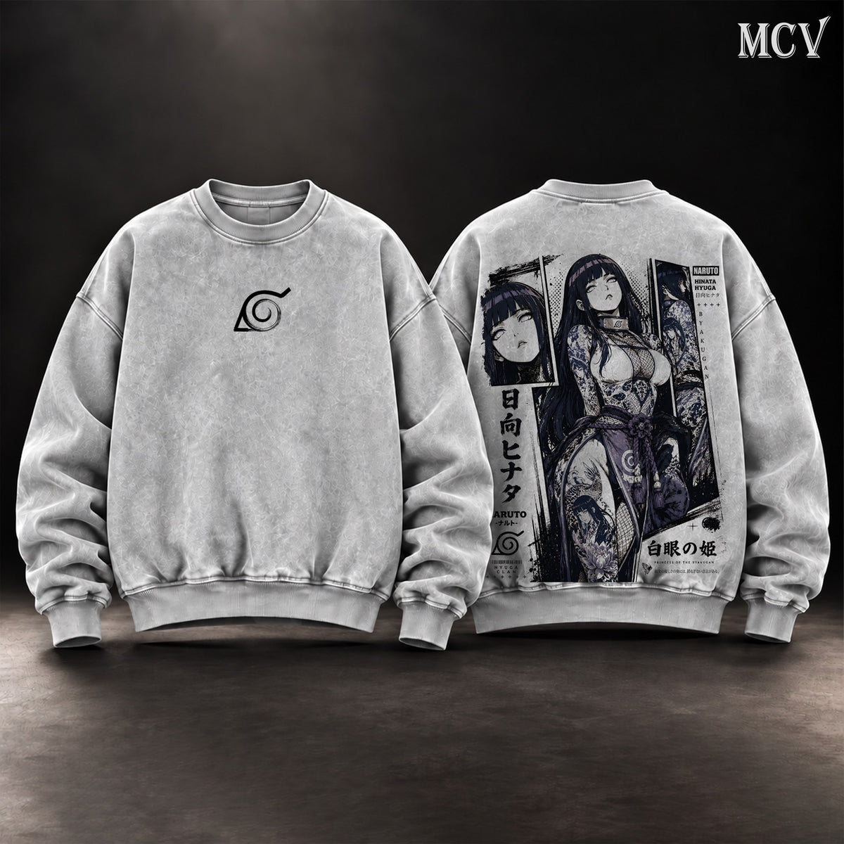 Hinata Hyuga Sweatshirt - Gray