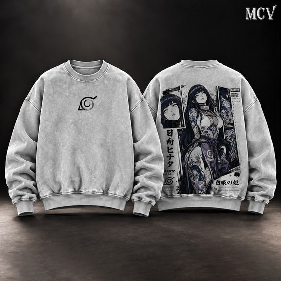 Hinata Hyuga Sweatshirt - Gray