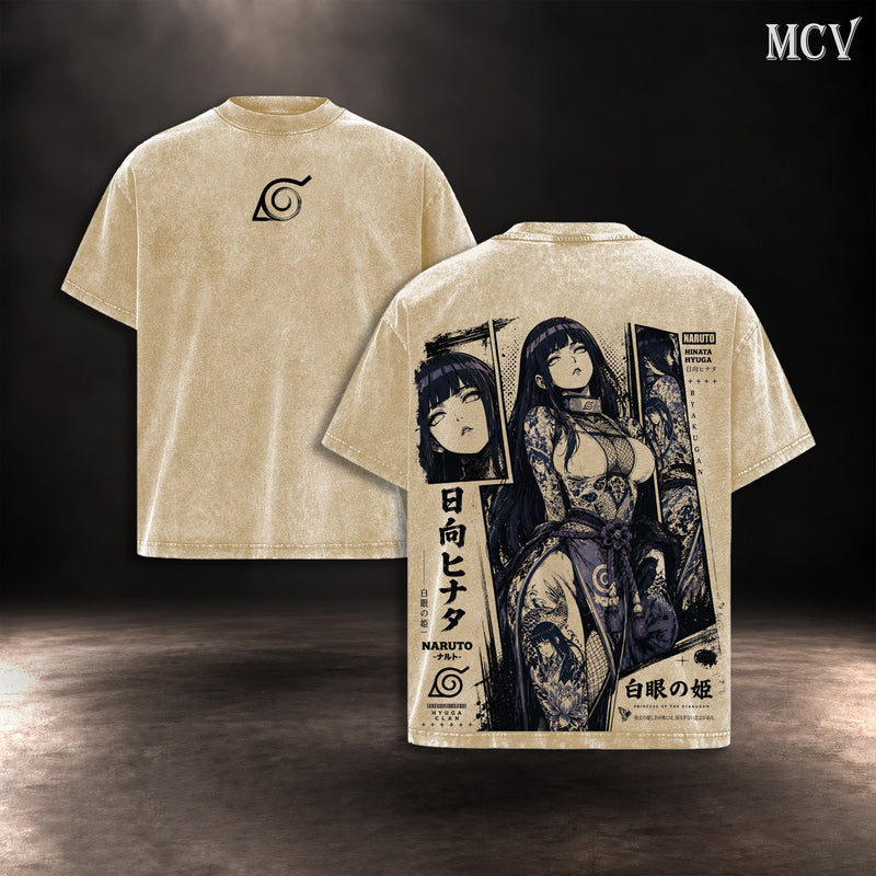Hinata Hyuga T-shirt - Apricot