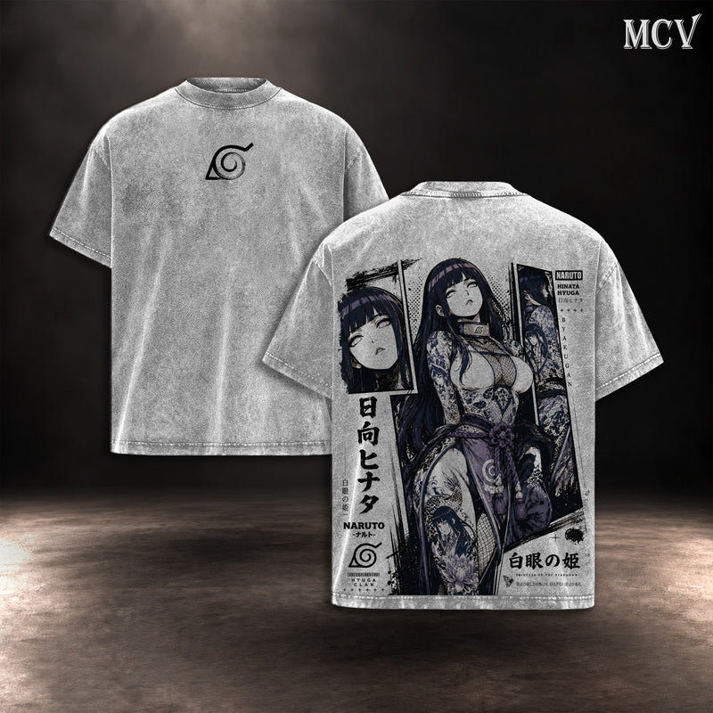 Hinata Hyuga T-shirt - Gray