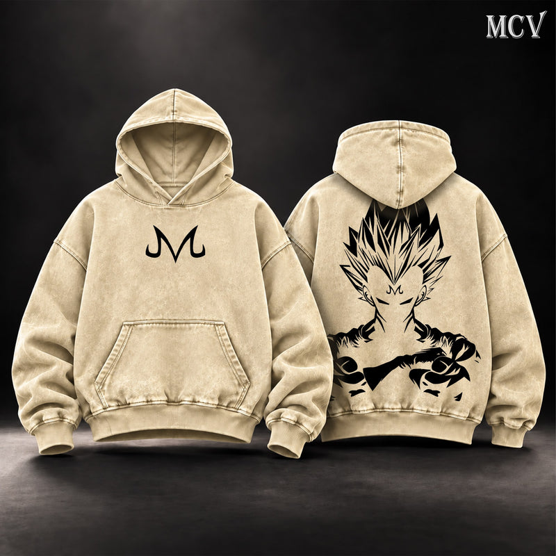 Majin Vegeta Shadow Hoodie - Apricot