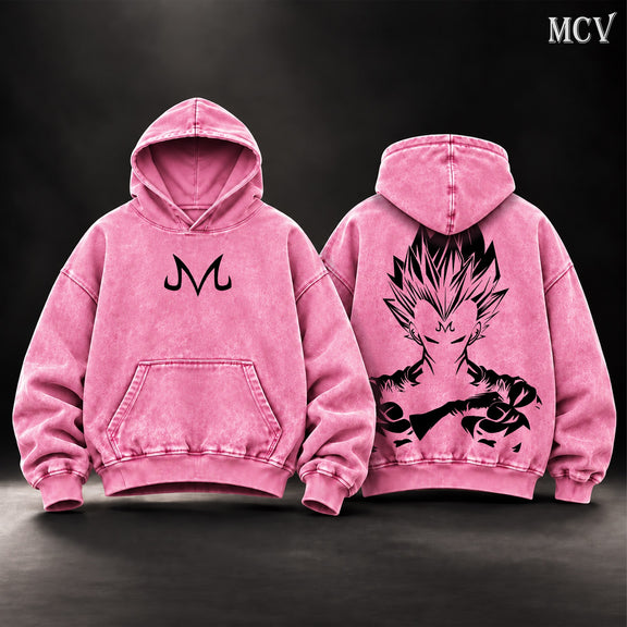 Majin Vegeta Shadow Hoodie - Pink