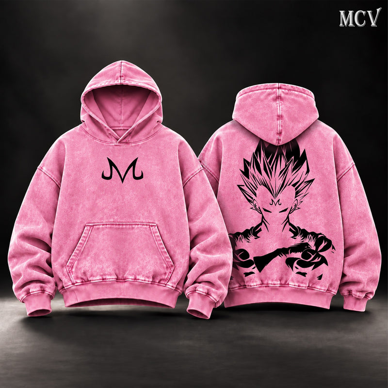 Majin Vegeta Shadow Hoodie - Pink