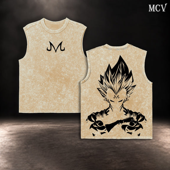 Majin Vegeta Shadow Tanktop - Apricot