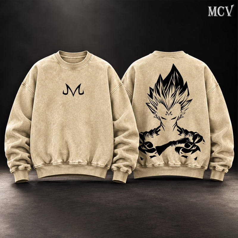 Majin Vegeta Shadow Sweatshirt - Apricot