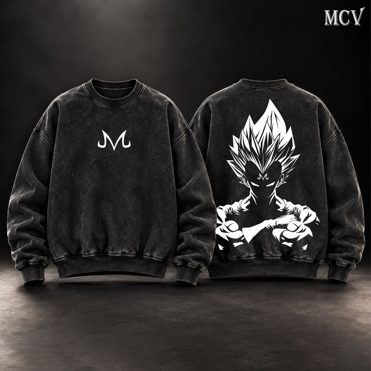 Majin Vegeta Shadow Sweatshirt - Black