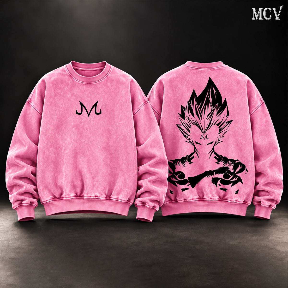 Majin Vegeta Shadow Sweatshirt - Pink