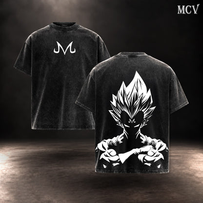 Majin Vegeta Shadow T-shirt - Black
