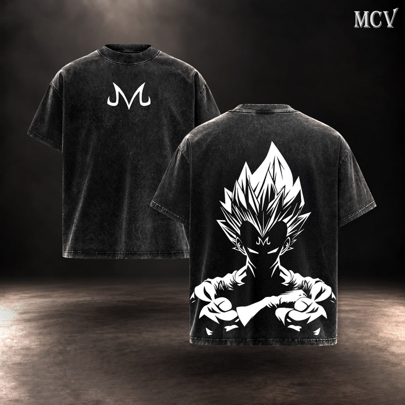 Majin Vegeta Shadow T-shirt - Black