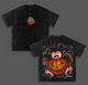 Snorlax Pokemon Halloween T-Shirt, Cute Anime Graphic Tee, Vintage Washed Oversized Heavyweight Cotton Shirt, Pokémon Halloween Streetwear, Unisex Graphic Apparel, Gift for Pokémon Fans