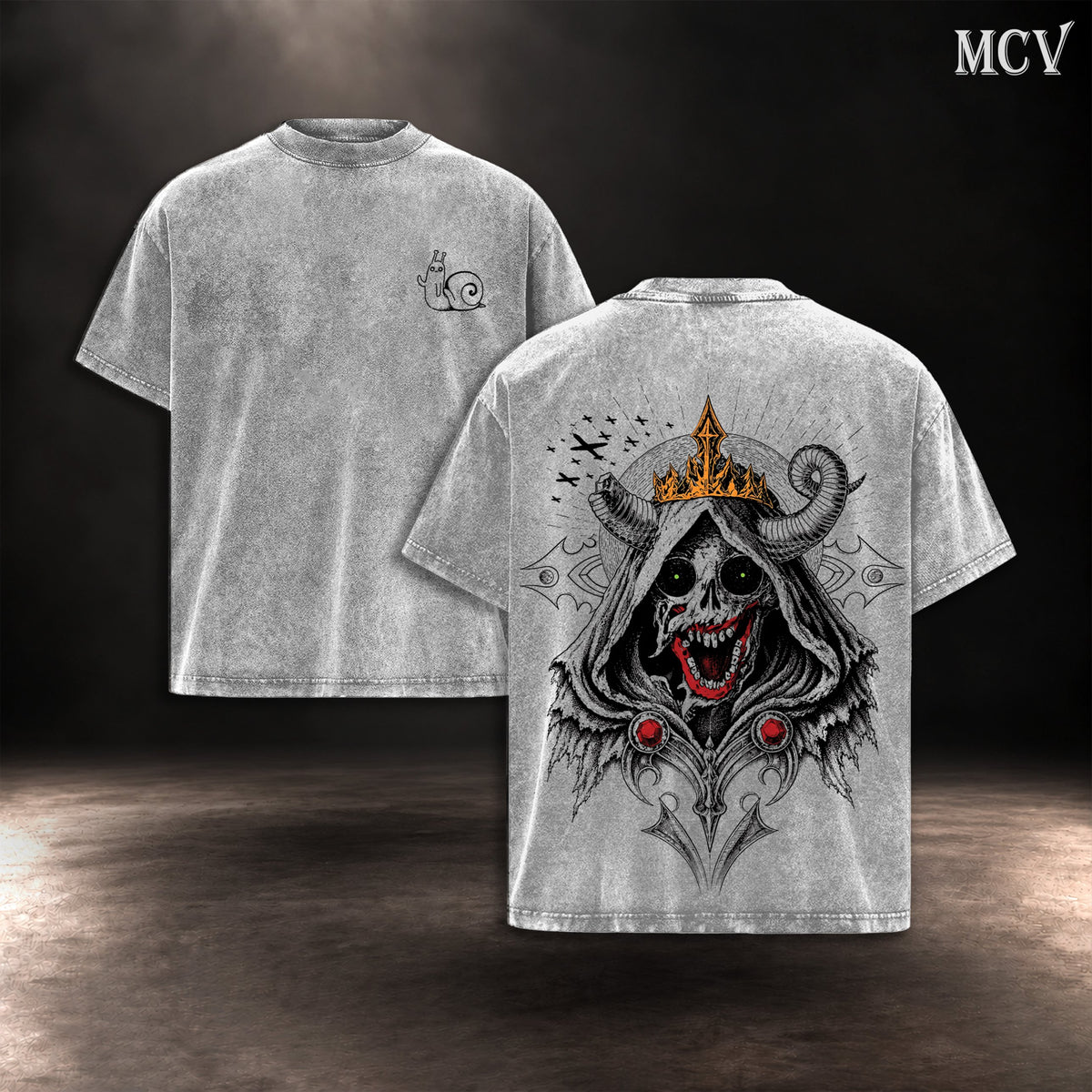 The Lich Adventure Time T-Shirt - Gray