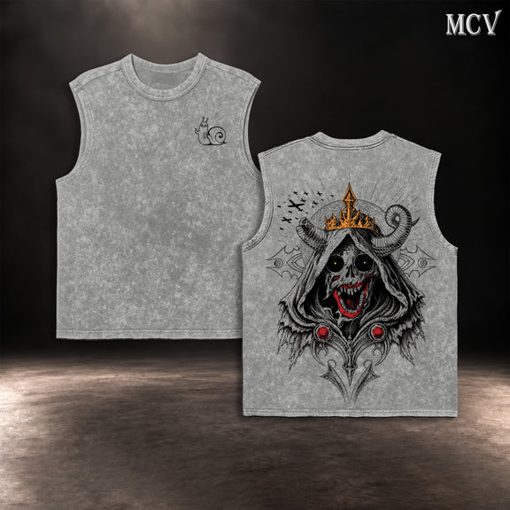 The Lich Adventure Time Tank Top - Gray