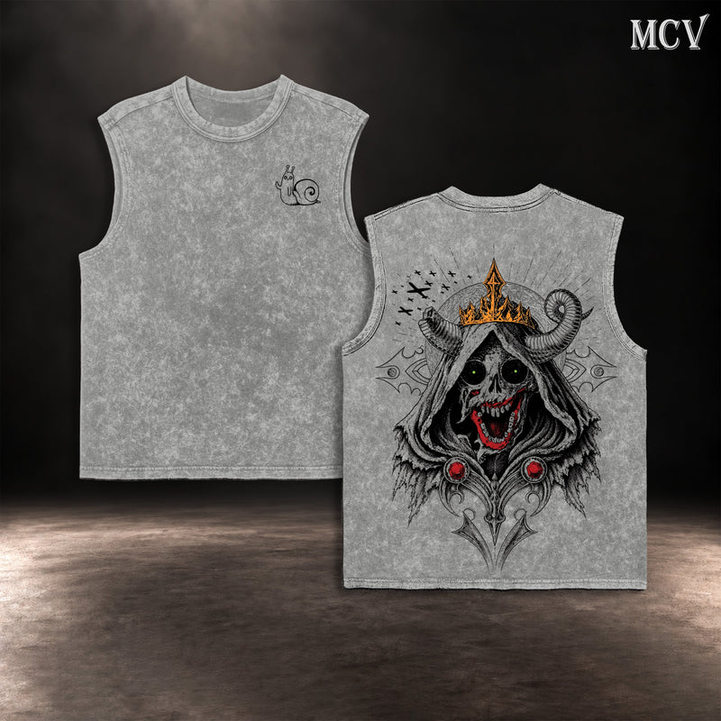 The Lich Adventure Time Tank Top - Gray