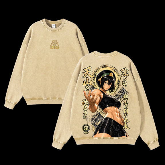 Toph Beifong Sweatshirt - Apricot