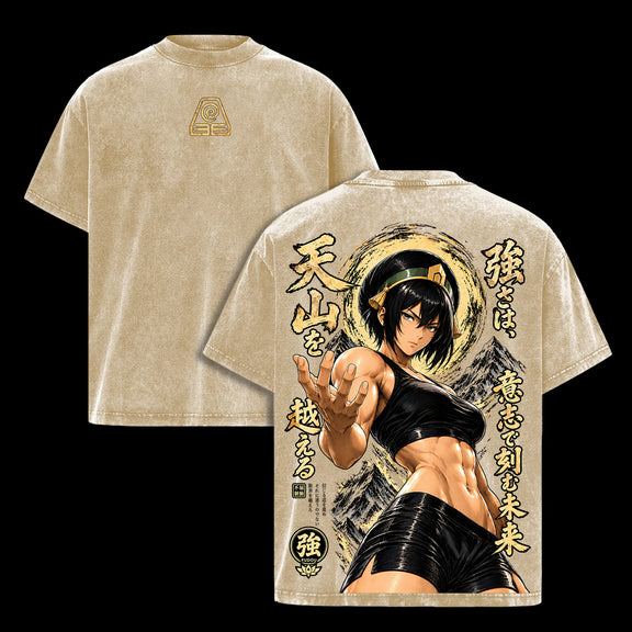 Toph Beifong T-shirt - Apricot
