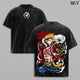 Monkey D Luffy Shirt, One Piece Anime Vintage Washed Pirate King Graphic Tee