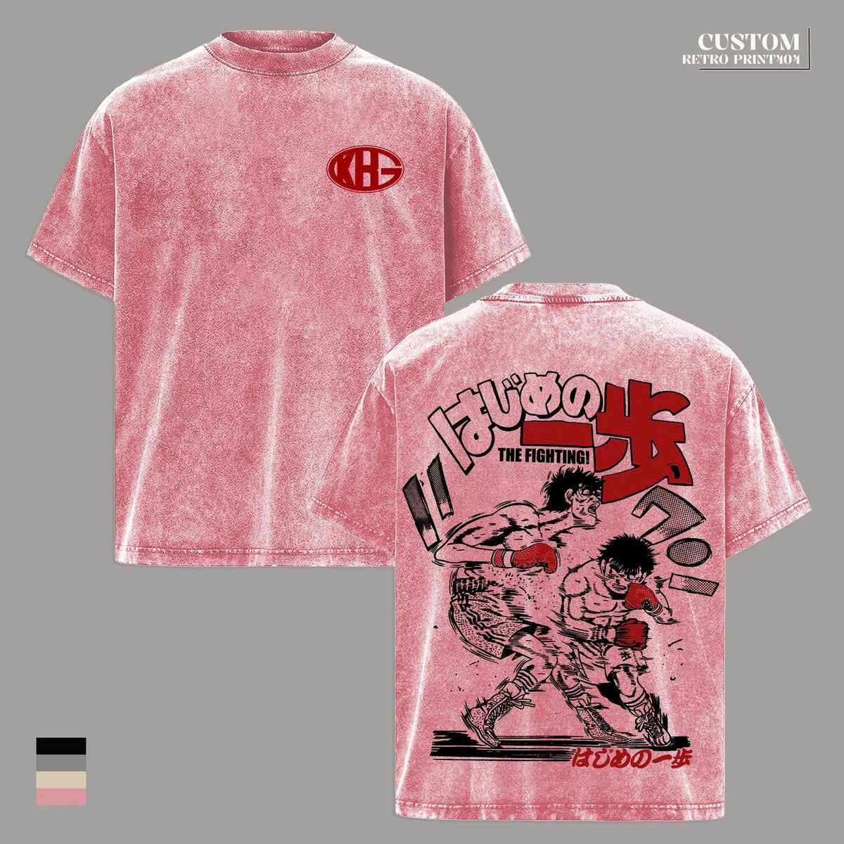 Hajime no Ippo Boxing T-Shirt, The Fighting Anime Graphic Tee, Streetwear Apparel