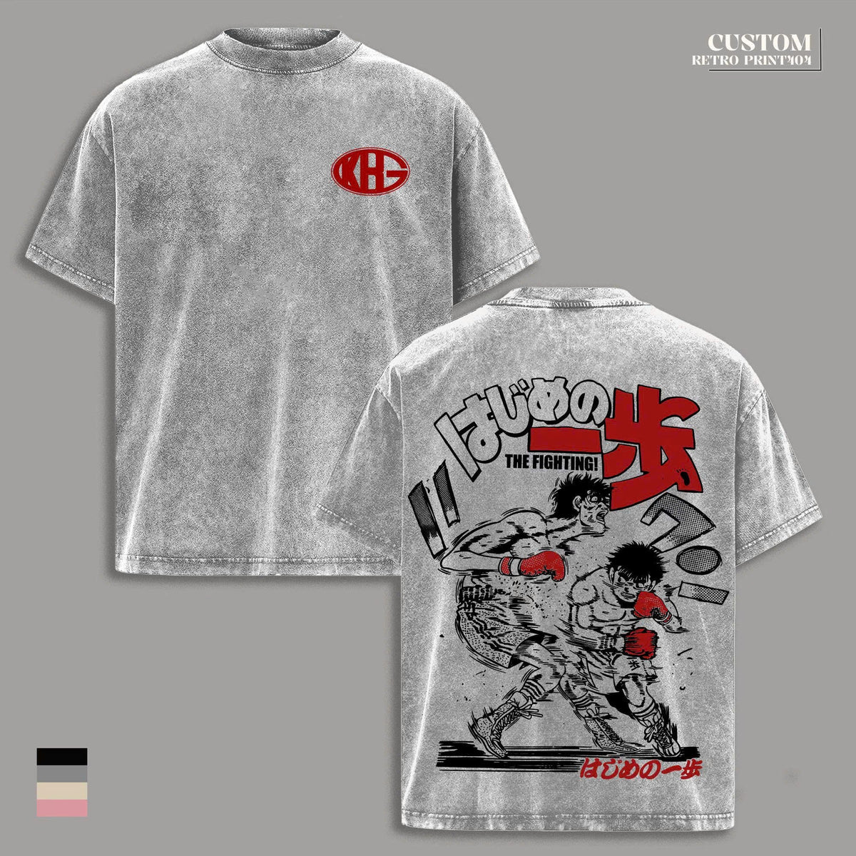Hajime no Ippo Boxing T-Shirt, The Fighting Anime Graphic Tee, Streetwear Apparel