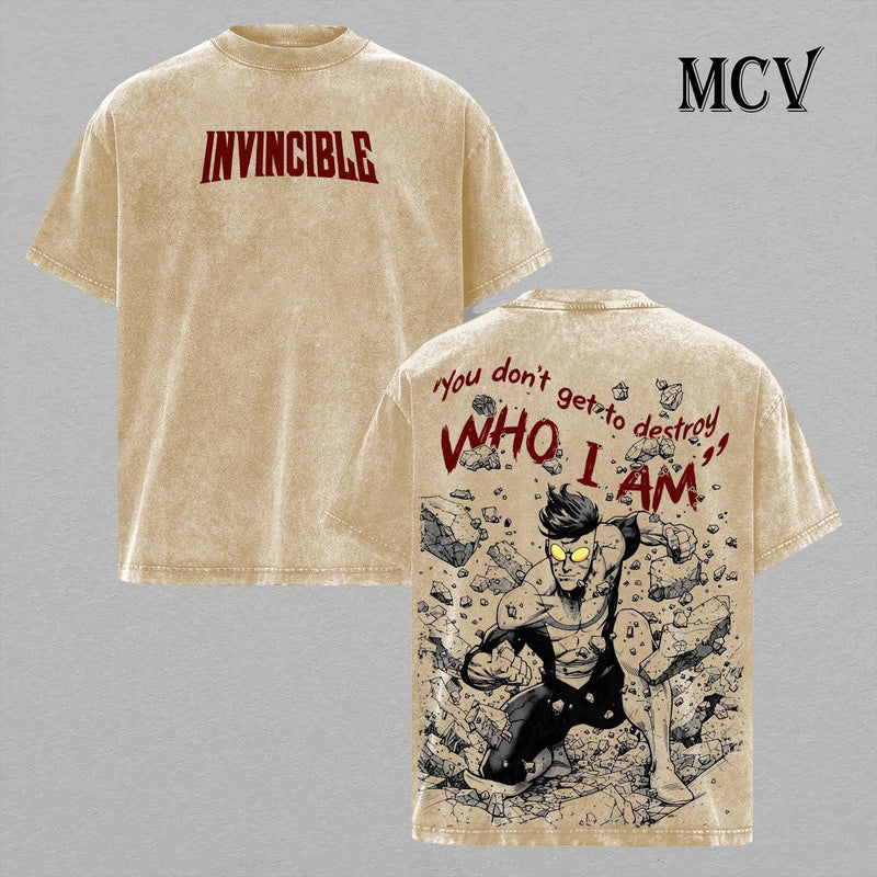 Invincible Mark Grayson Shirt, Superhero Brutal Fight Tee, Comic Graphic Vintage Washed T-Shirt