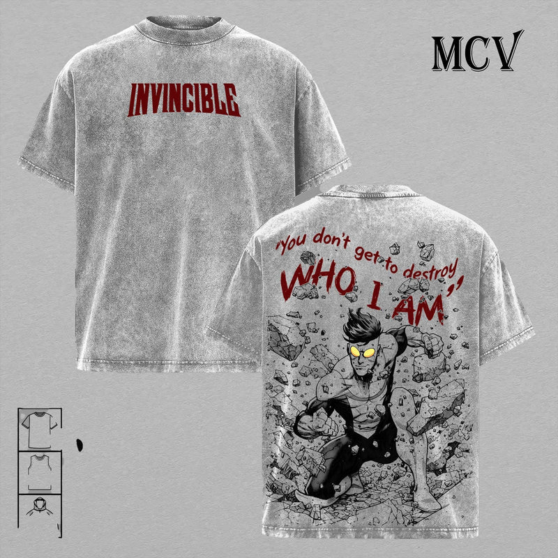 Invincible Mark Grayson Shirt, Superhero Brutal Fight Tee, Comic Graphic Vintage Washed T-Shirt
