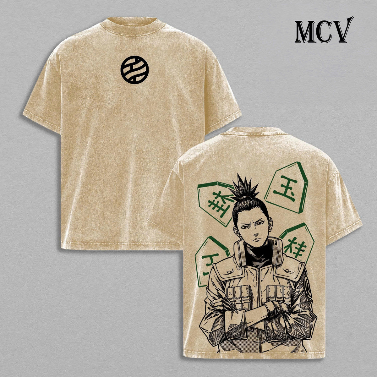 Shikamaru Nara Naruto Shirt, Shadow Possession Anime Tee, Lazy Genius Graphic T-Shirt Vintage Washed
