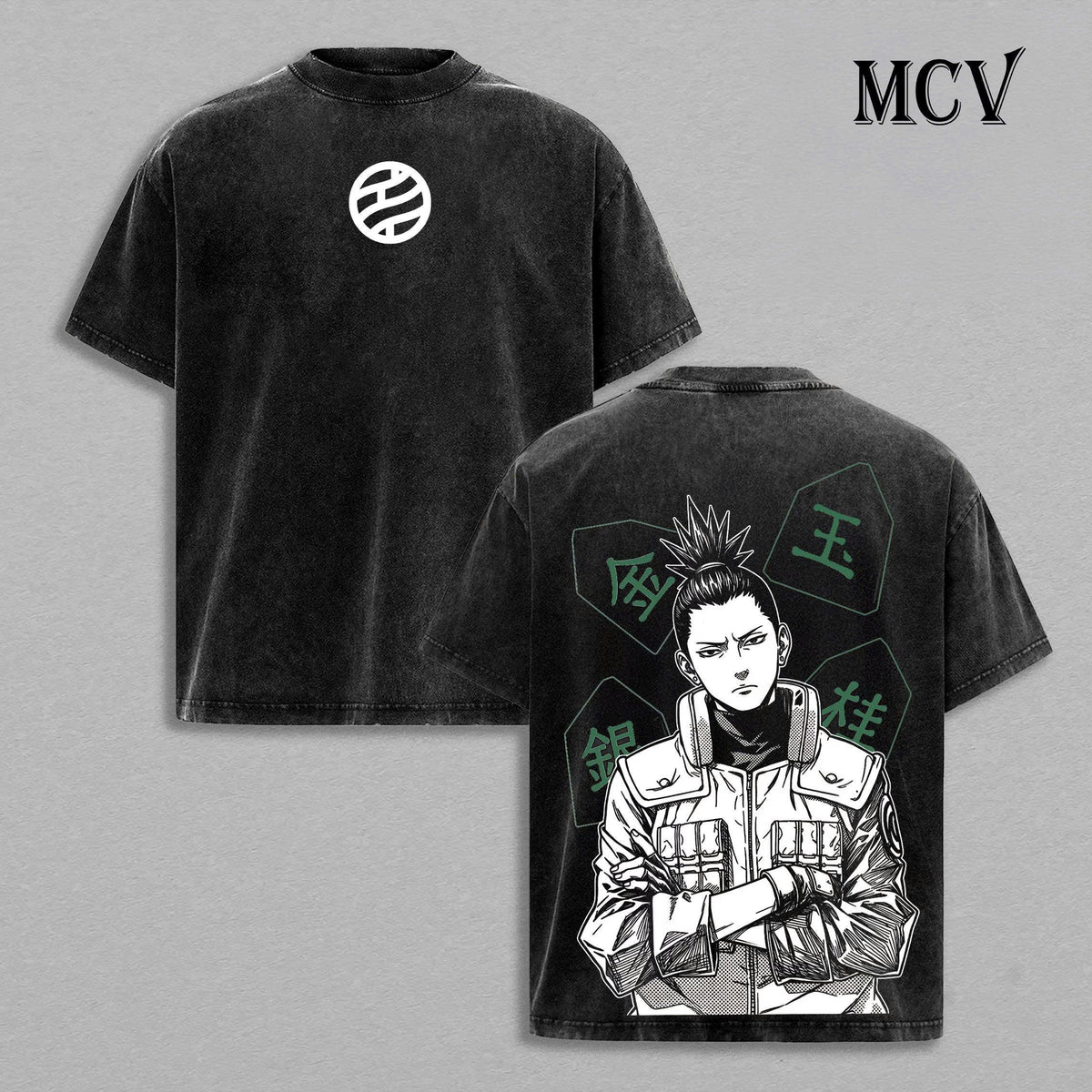 Shikamaru Nara Naruto Shirt, Shadow Possession Anime Tee, Lazy Genius Graphic T-Shirt Vintage Washed