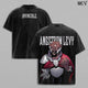Angstrom Levy Invincible Anime Double Printed Vintage Washed Tee